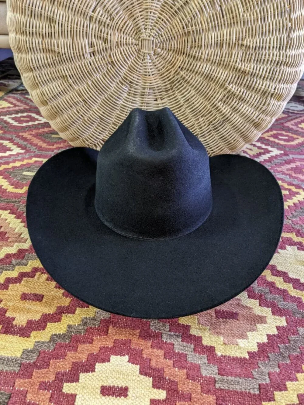 Justin 2X Black Wool Cowboy Hat - Knoxville 7 3/4